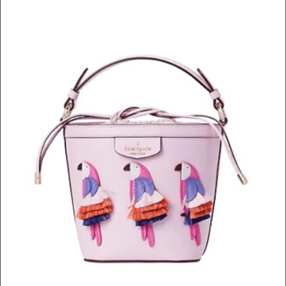Kate Spade Pippa Flock Party Small Bucket Bag